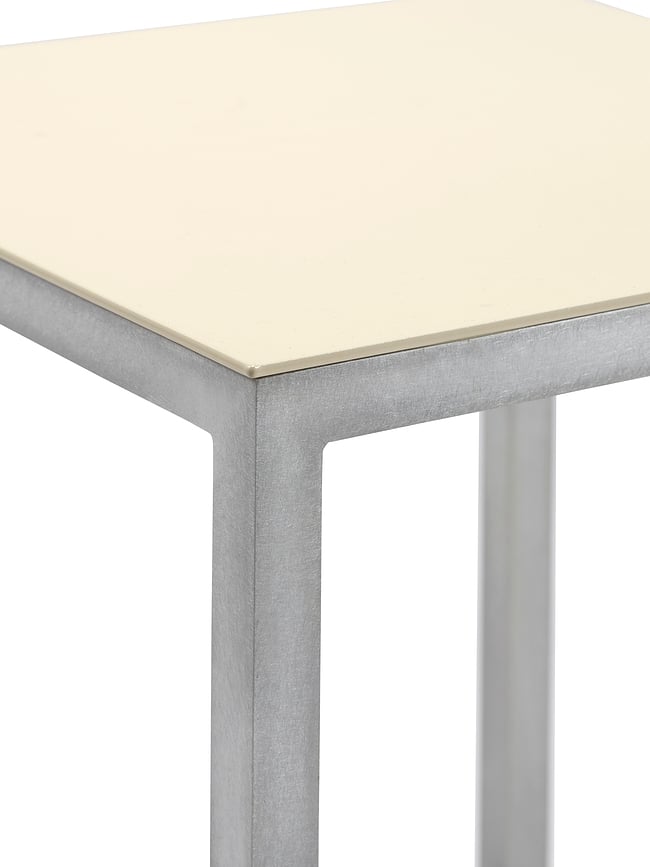 Alu Hocker 45 cm, grau