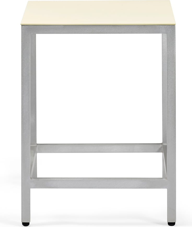 Alu Hocker 45 cm, grau