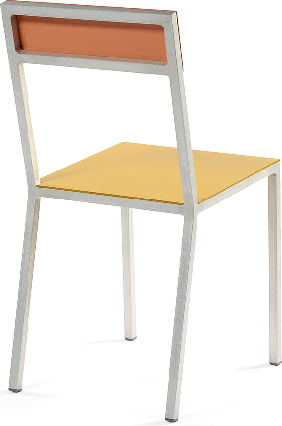 Alu Stuhl, weiß-beige