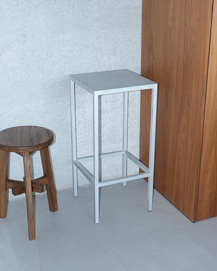 Bāra krēsls Alu, 75 cm, pelēks