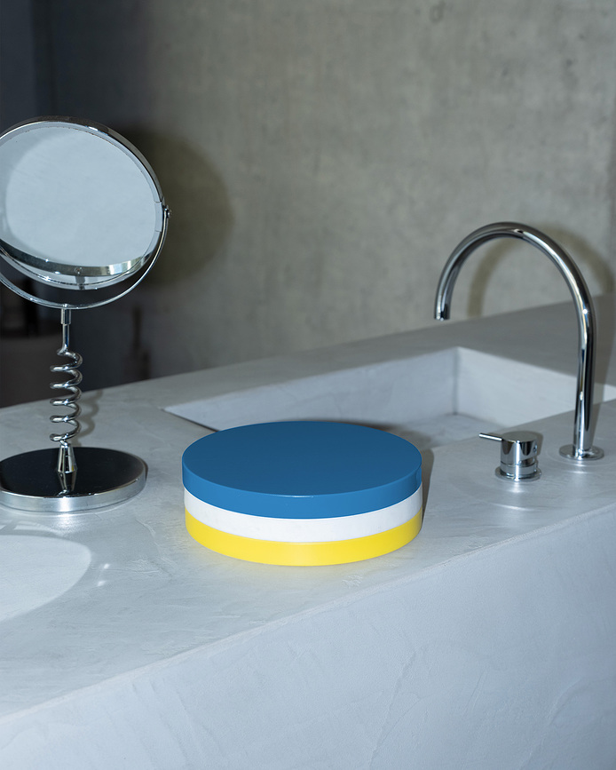 Circles Sous-verres 21 cm, couleurs chaudes, Lot de 3