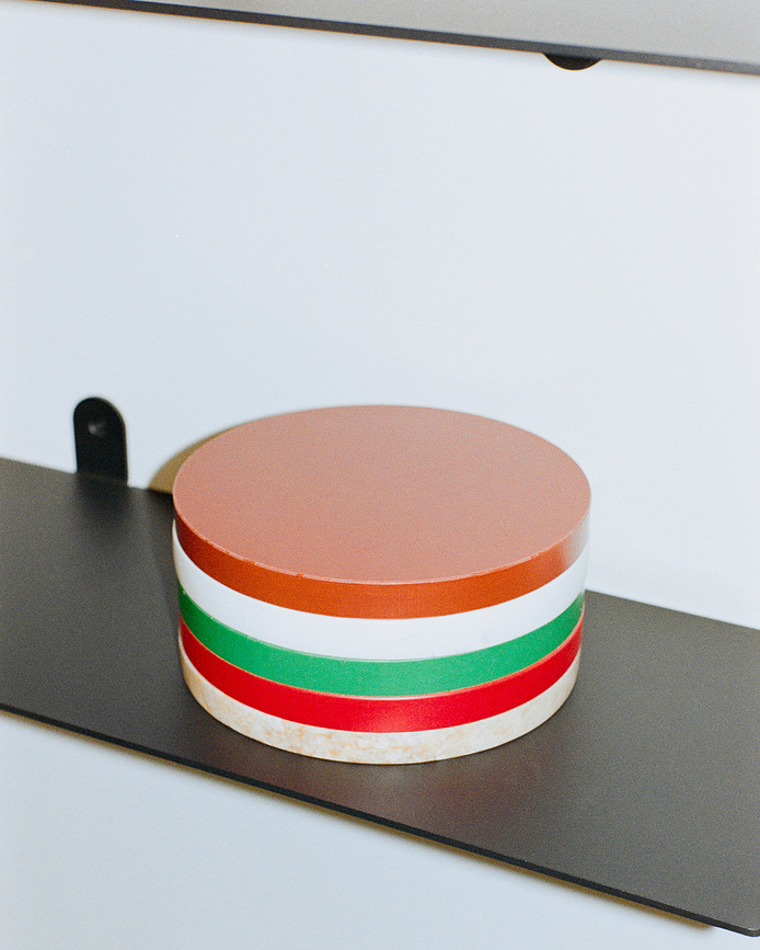 Circles onderzetters 21 cm, aardetinten, 5 st.