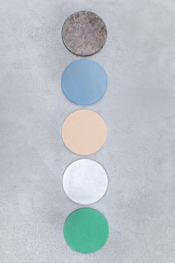 Circles onderzetters 21 cm, aardetinten, 5 st.