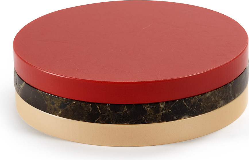 Circles Sous-verres 21 cm, couleurs chaudes, Lot de 3