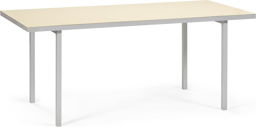 Gartentisch 85 x 180 cm, Aluminium, elfenbeinfarben