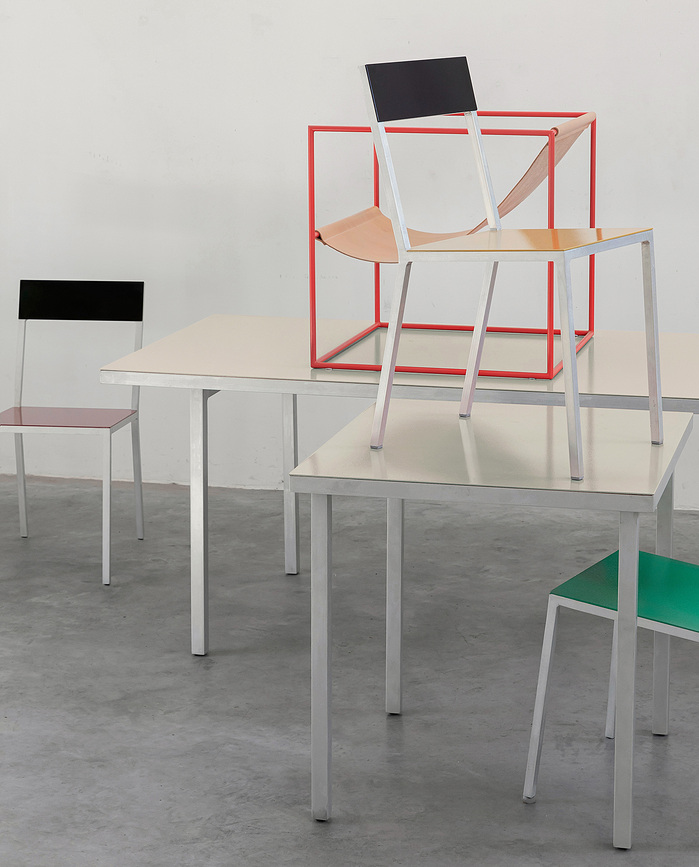 Gartentisch 85 x 180 cm Alu, gelb