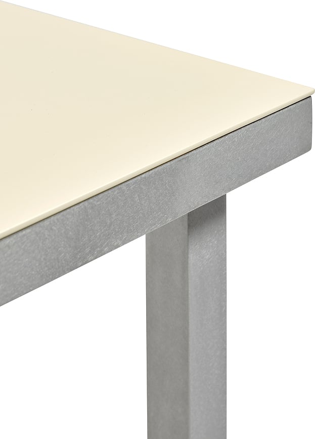 Gartentisch 85 x 85 cm, Aluminium, grün