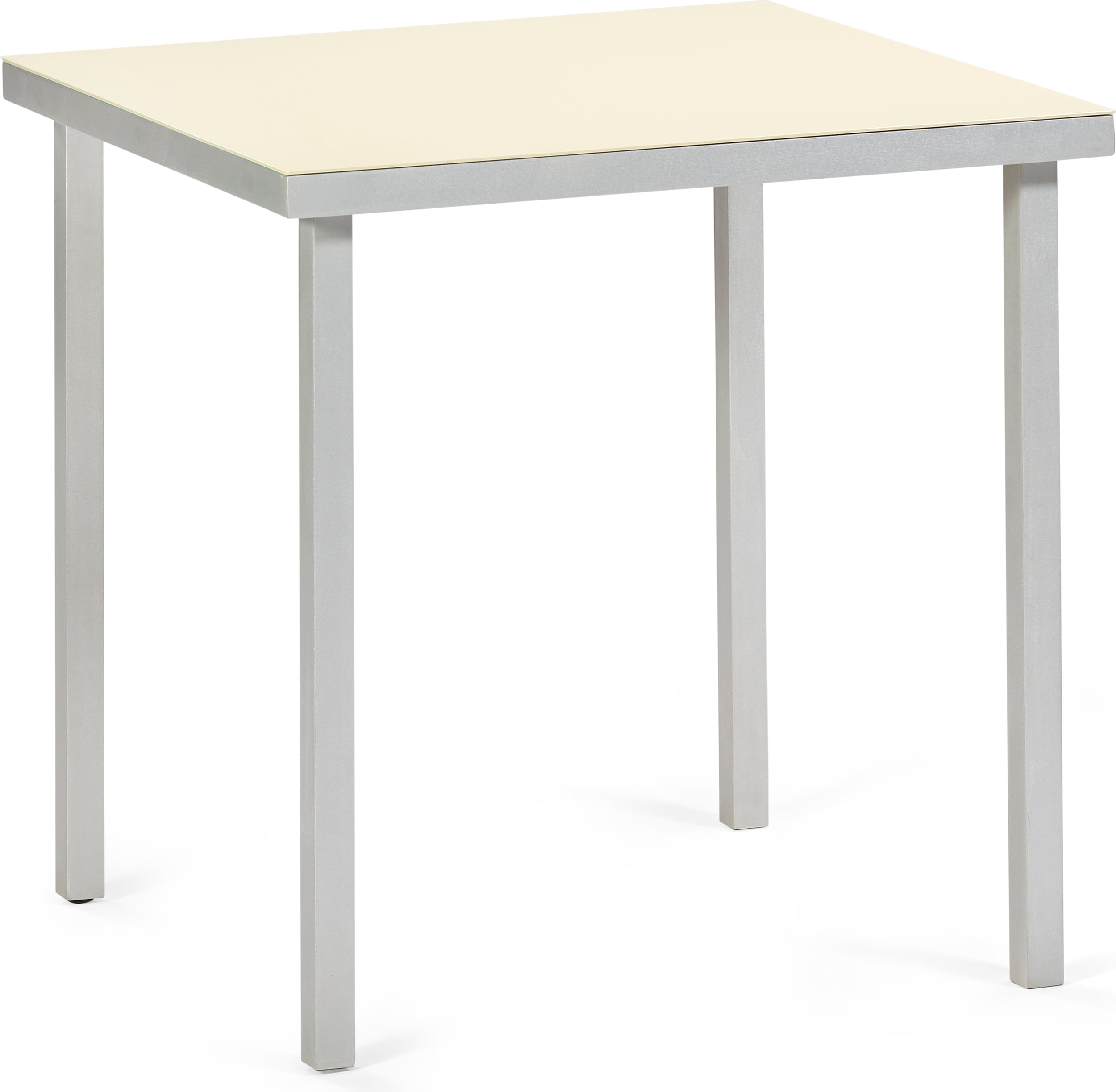 Gartentisch Alu 85 x 85 cm, elfenbein