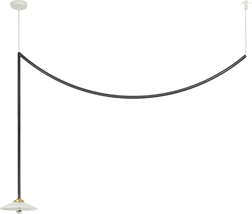 Griestu lampa N°4, melna
