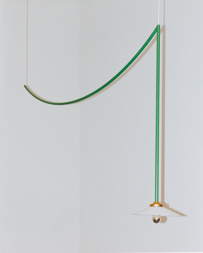 Griestu lampa N°4, zaļa