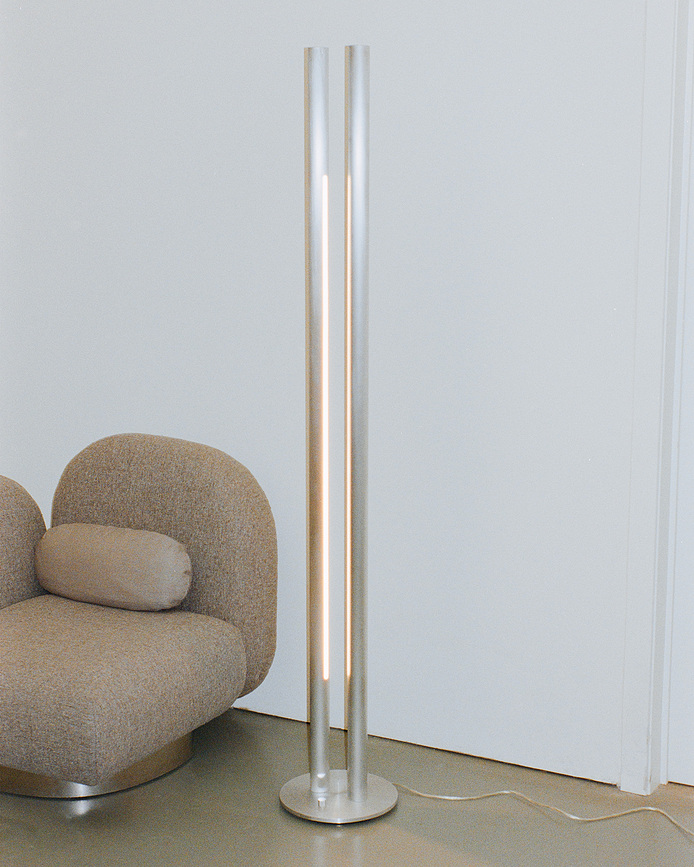 L1 Vloerlamp 190 cm, staal