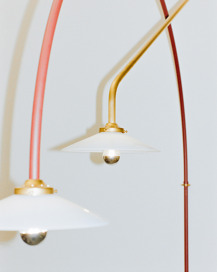 N°3 Wandlamp 135 cm, rood