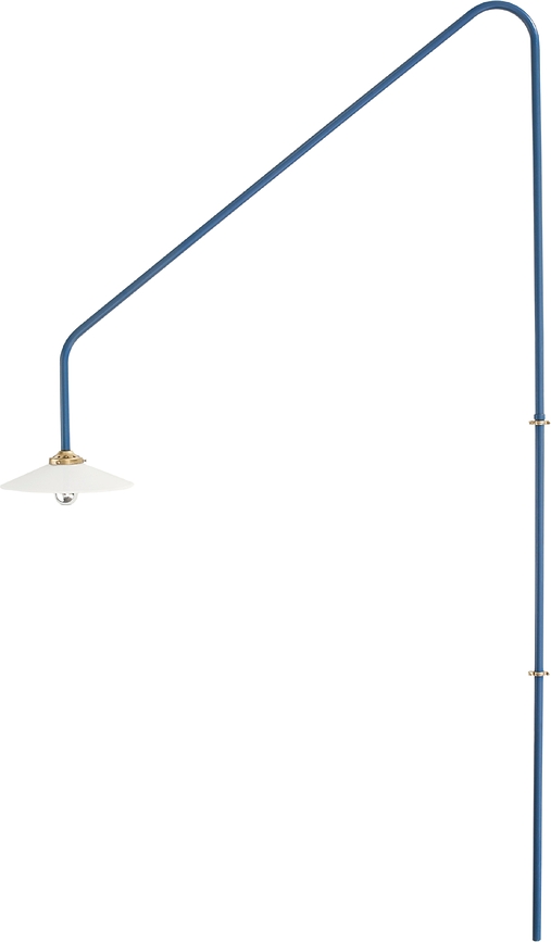 N°4 Væglampe 180 cm, blå