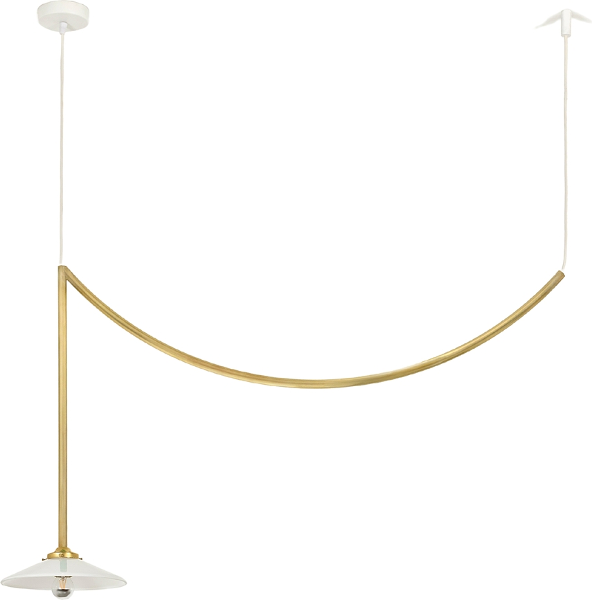 N°5 Plafondlamp messing