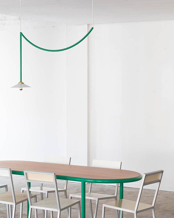 N°5 Plafondlamp, rood