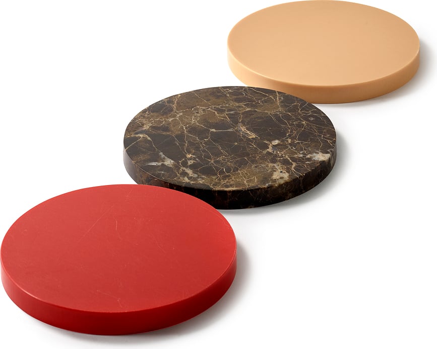 Glāžu paliktņi Circles, 21 cm, spilgtas krāsas, 3 gab.