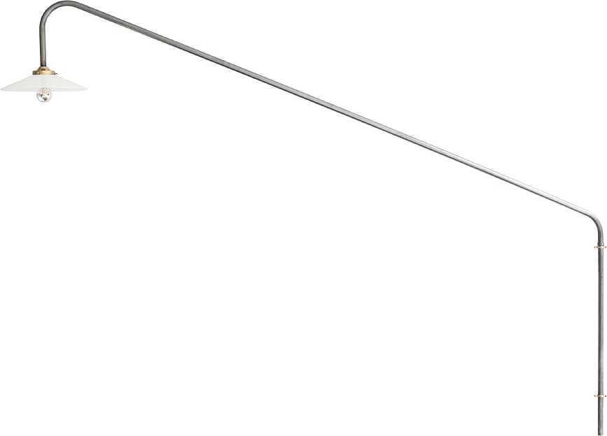 Sienas lampa N°1, 140 cm, pelēka