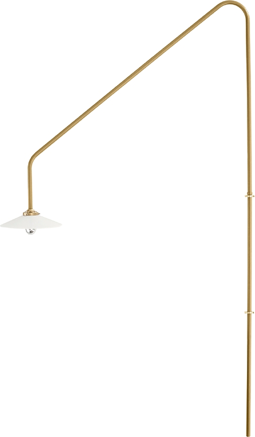 Sienas lampa N°4 180 cm, misiņš