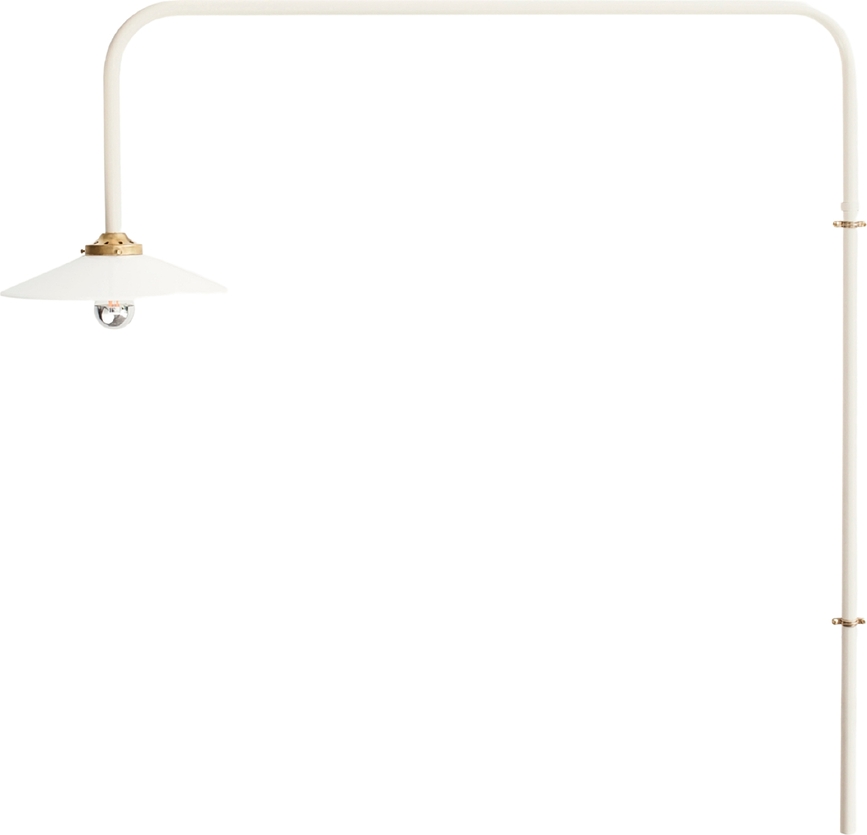 Sienas lampa N°5, 100 cm, ziloņkaula krāsas