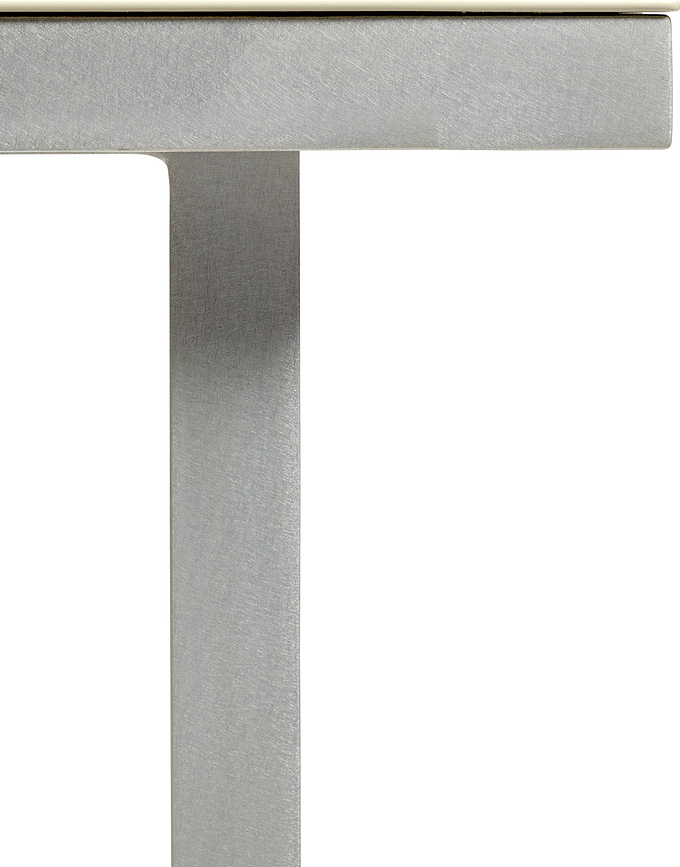 Stół ogrodowy Alu 85 x 240 cm różowy