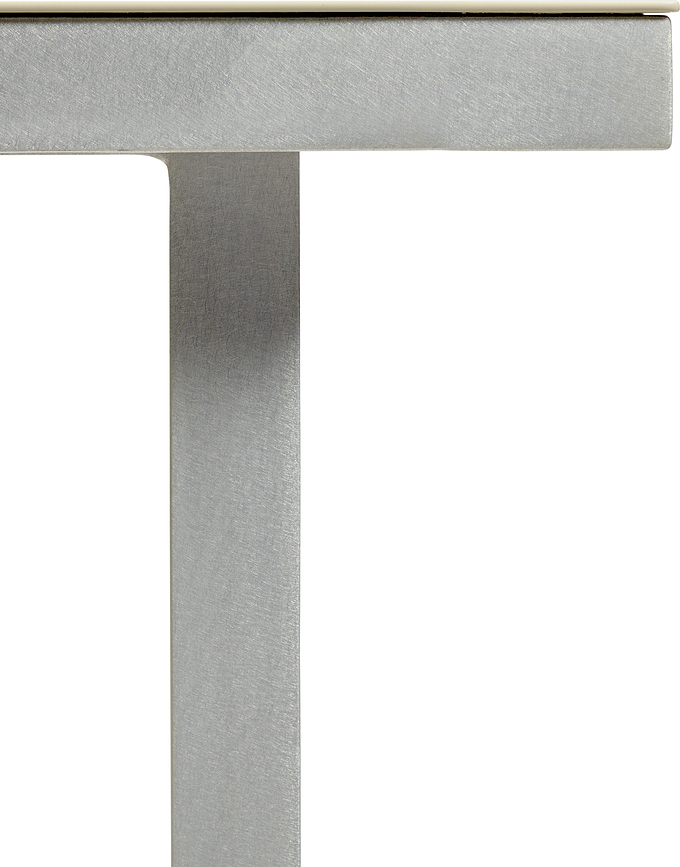 Zahradní stůl, hliníkový, 85 x 180 cm, žlutý