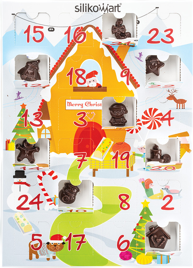 Adventski Kalendar DIY Poklon Kutija kreativni 2 kom.