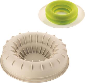 Silikomart Primavera 3D Daisy Silicone Mold - 100% Platinum Silicone, 1500ml Volume, Non-Stick, Gray