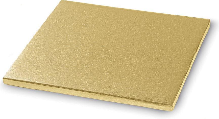Bagside til kage Silikomart 30 x 30 cm guld