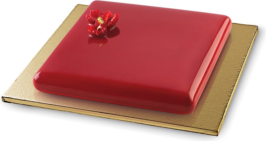 Base para Tarta Silikomart, 40 x 40 cm, dorada