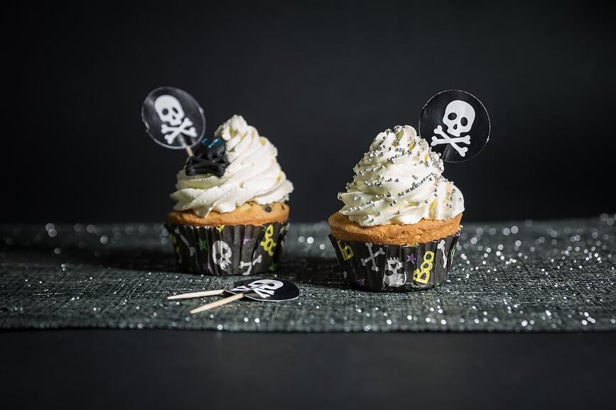 Cápsulas para magdalenas Skull, Pack de 24 unidades