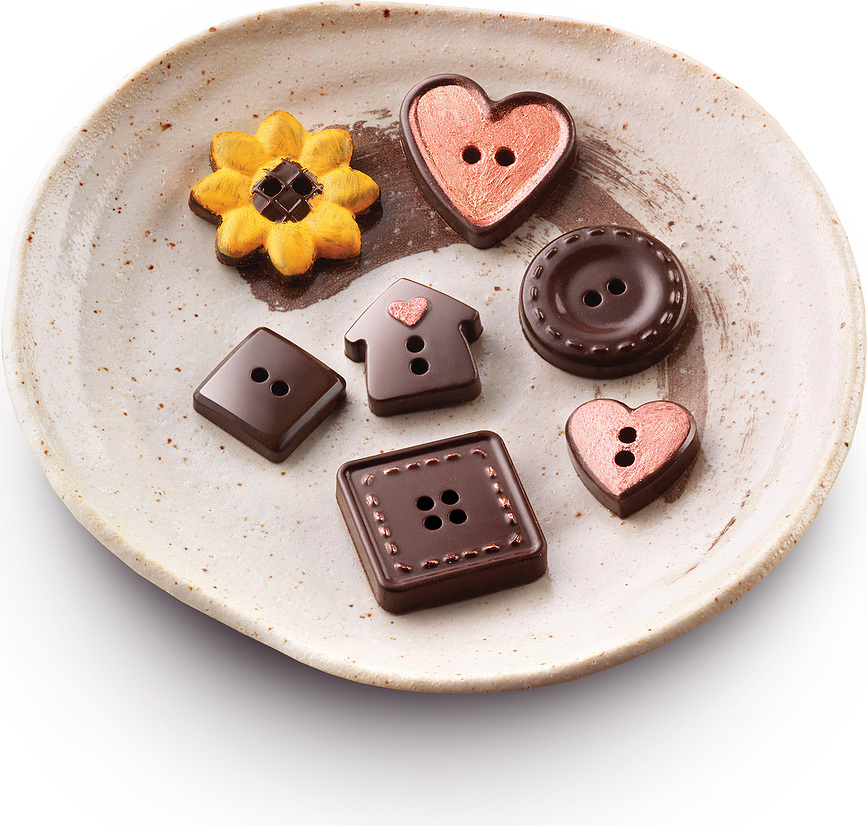 cg29 Choco Botton Kalup za čokolado, silikonski