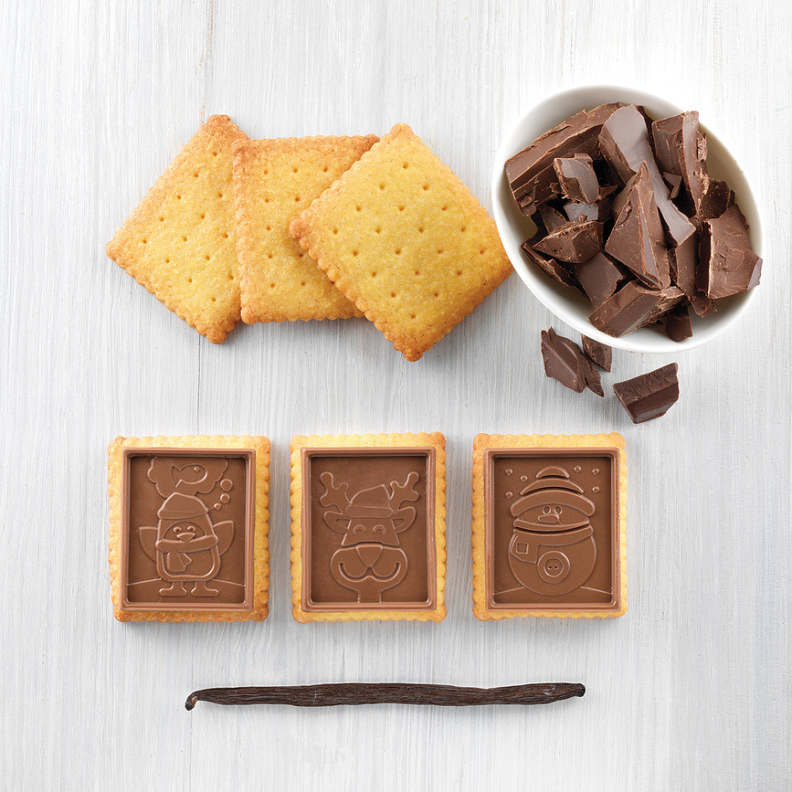 Ckc01 Moule à Biscuits, en silicone, forme Bonhomme de Neige Slim