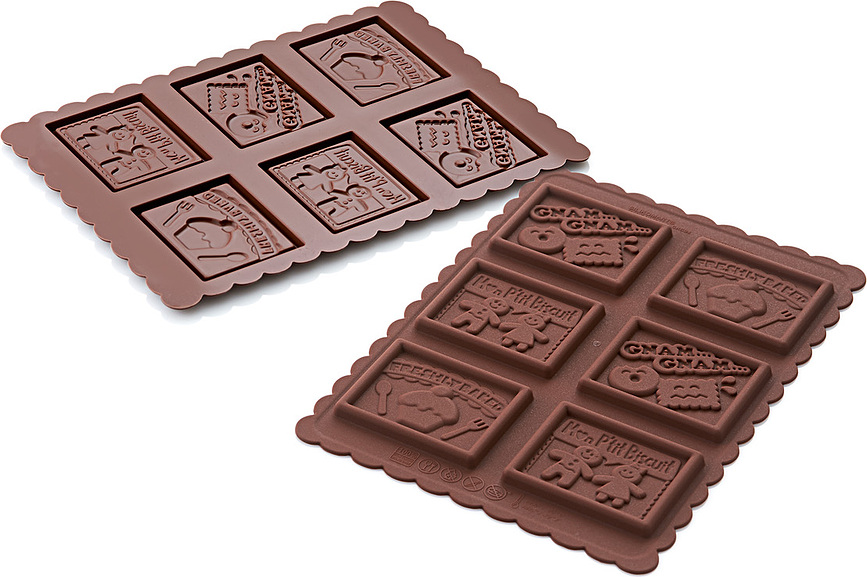 Ckc02 Gnam Gnam Slim Moule à Biscuits, en silicone