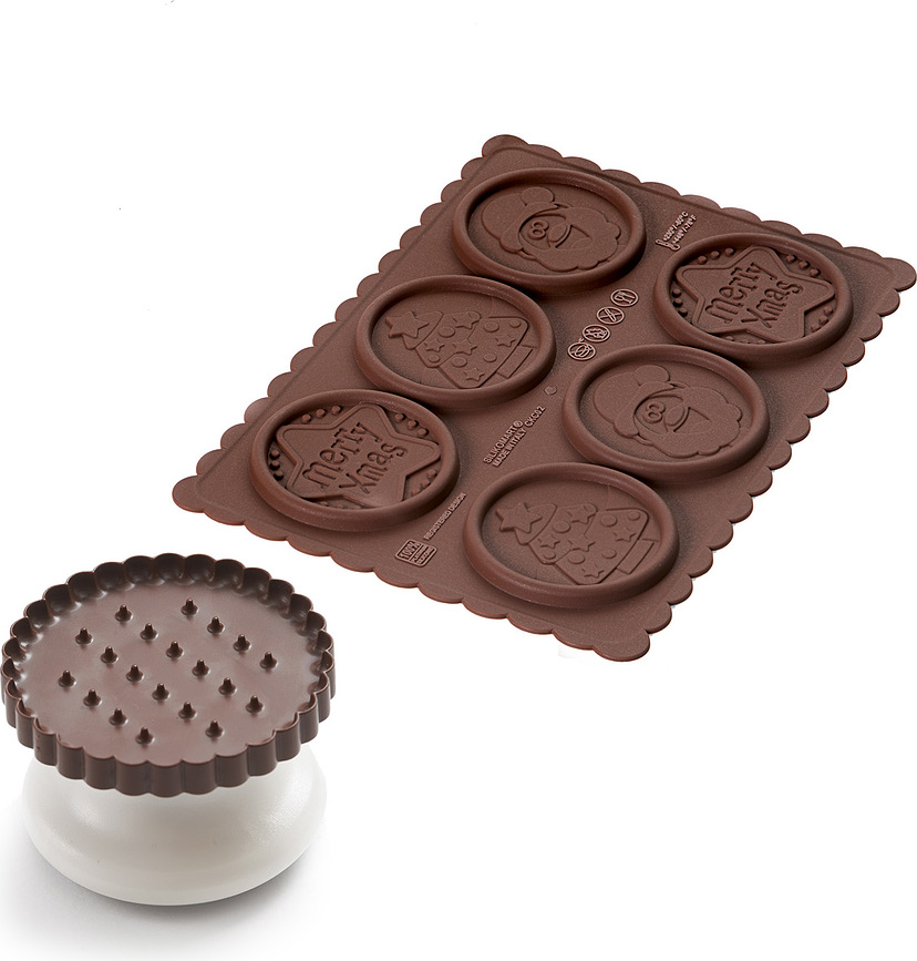 Ckc02 Xmas Slim Moule à biscuits, en silicone
