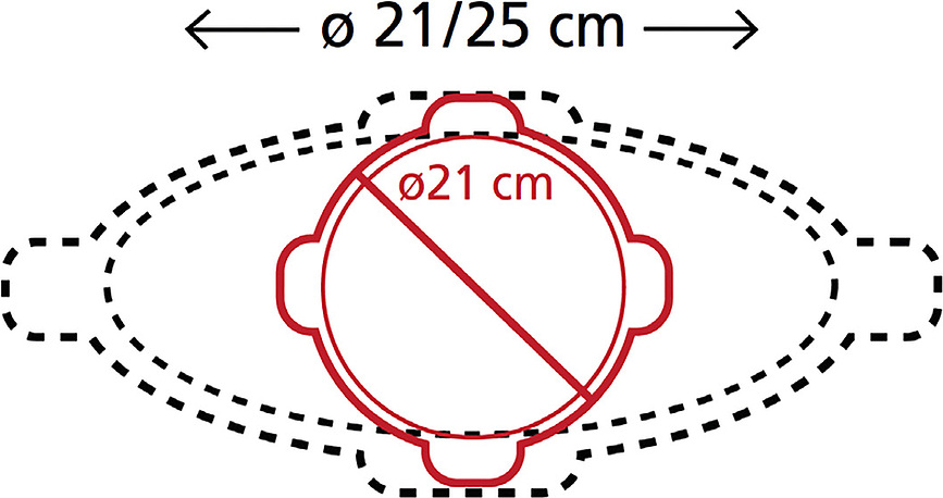 Coverflex Καπάκι, 16 cm, διαφανές, σιλικόνης