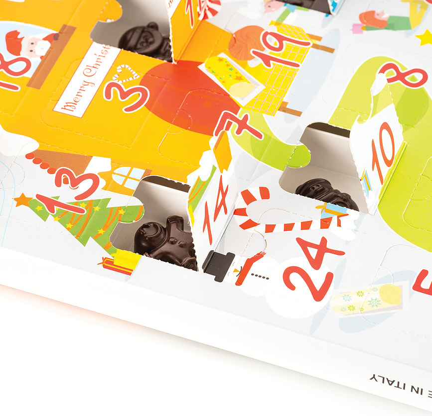 DIY Gift Box Creative Xmas Countdown Adventni koledar, 2 kosa