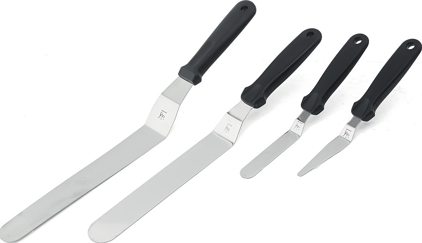 Espátula acodada de repostería Silikomart, 33 cm