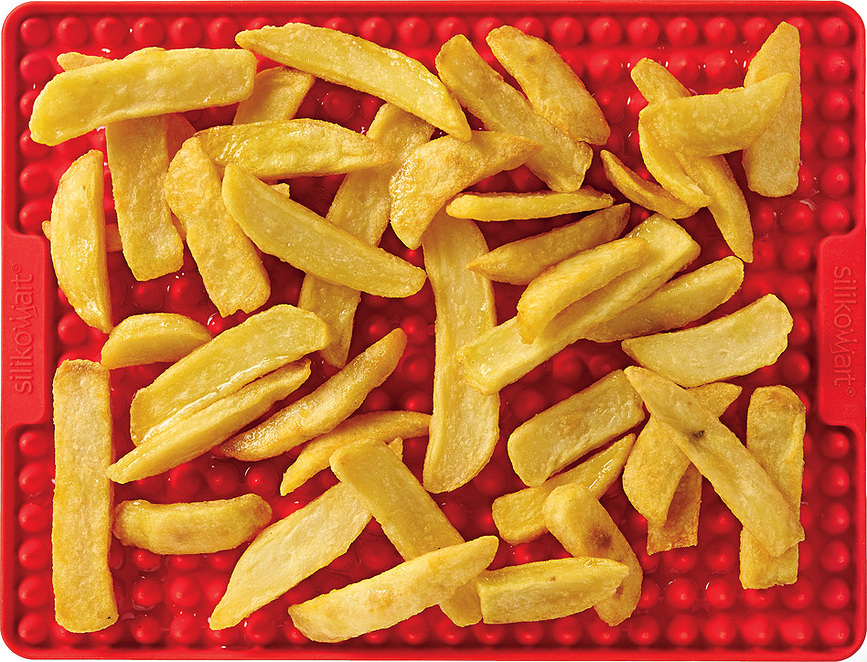 Estera de silicona para hornear Silikomart Crsp02, 22 x 29 cm, roja