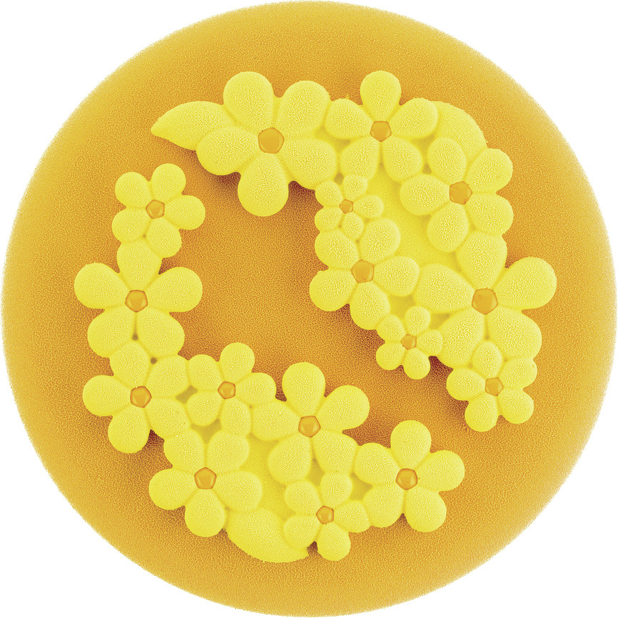 Flower Power Moule à Gâteau, en silicone