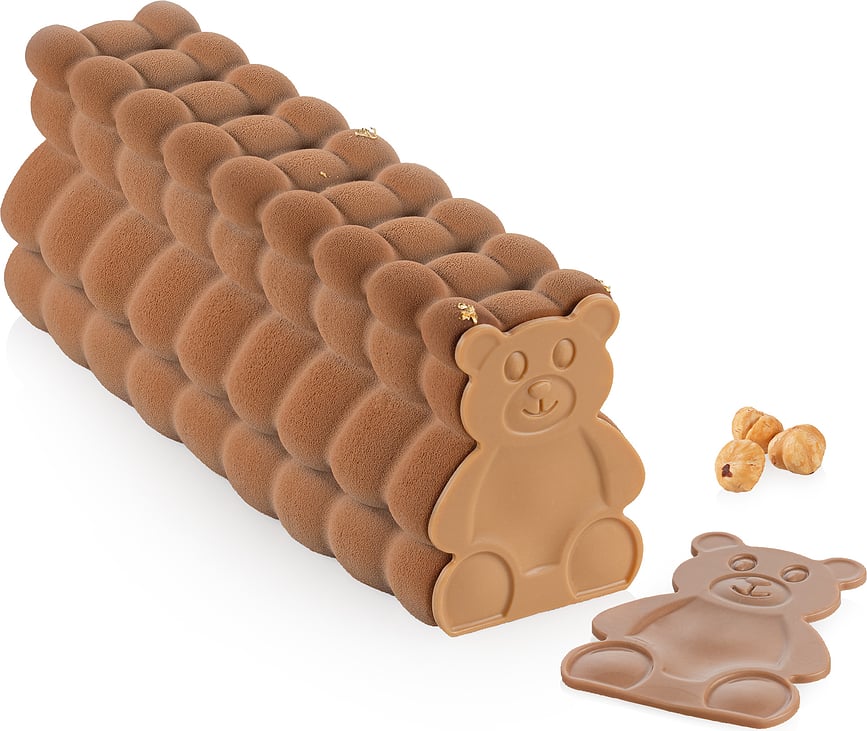 Forma na dort 3D Buche Peluche