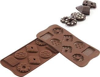 Forma na pralinky Scg25 Choco Biscuit silikónová