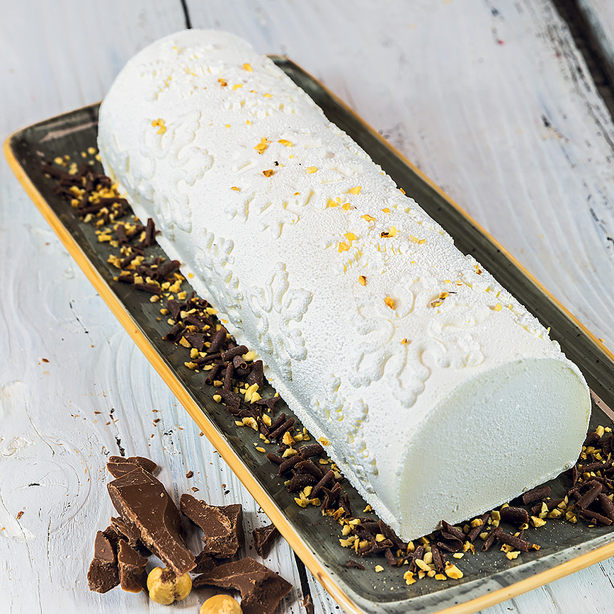 Frozen Buche Podloga teksturna silikonska za dekoraciju torte