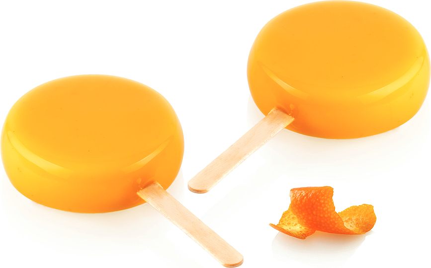 Gel19 Kalup za sladoled, silikonski, s palčkami