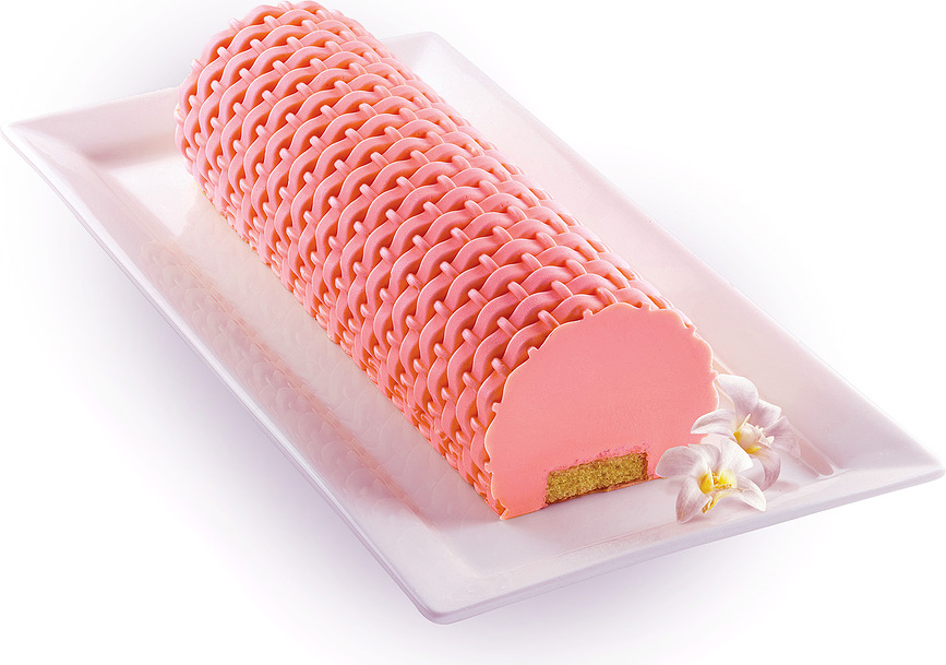 Magic Buche Tapis de décoration structuré pour Bûche, en silicone