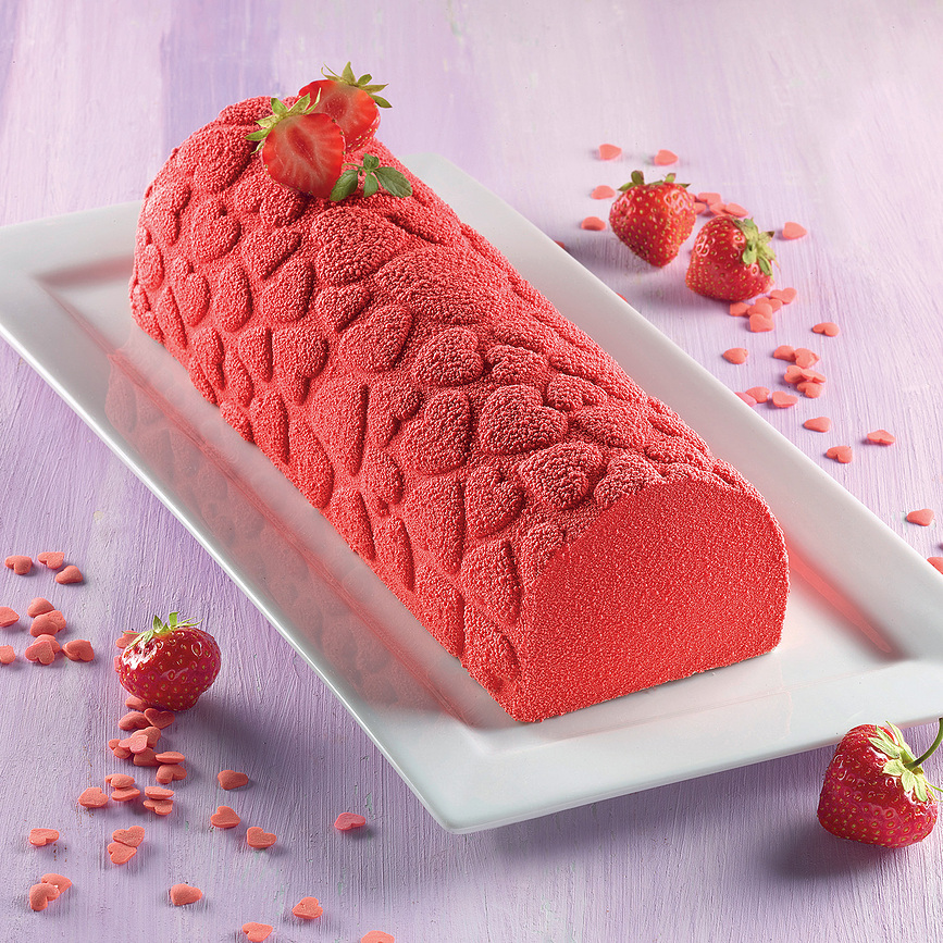 Magic Love Moule à Gâteau avec tapis de structure pour décoration, Set 2 pièces