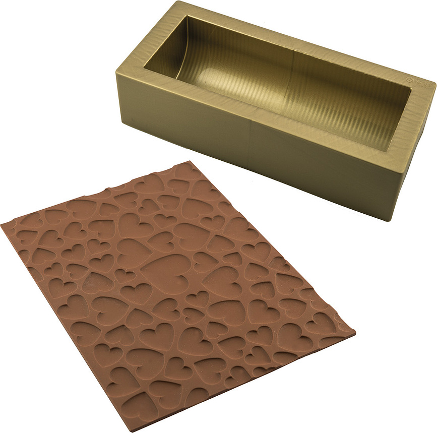 Magic Love Moule à Gâteau avec tapis de structure pour décoration, Set 2 pièces