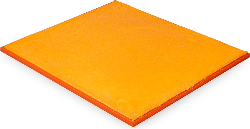 Mata silikonowa do pieczenia Tapis Roulade 32,5 x 32,5 x 2 cm pomarańczowa