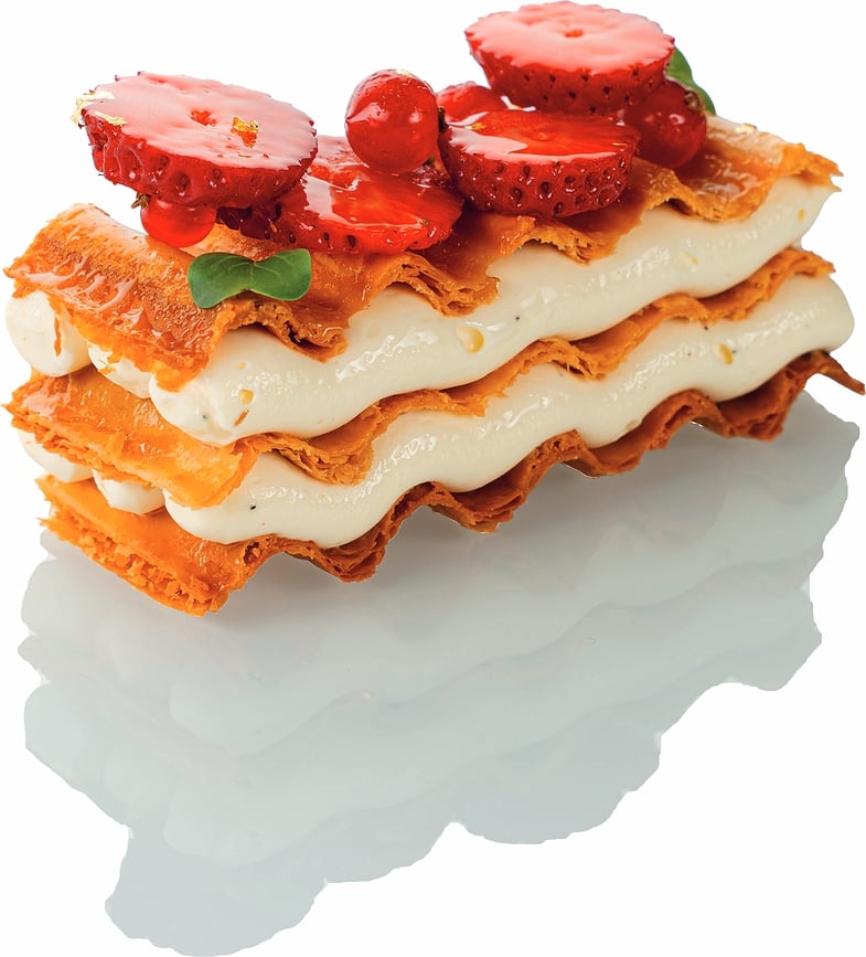 Maty teksturujące do pieczenia silikonowe Silikomart Mountain białe 2 szt.