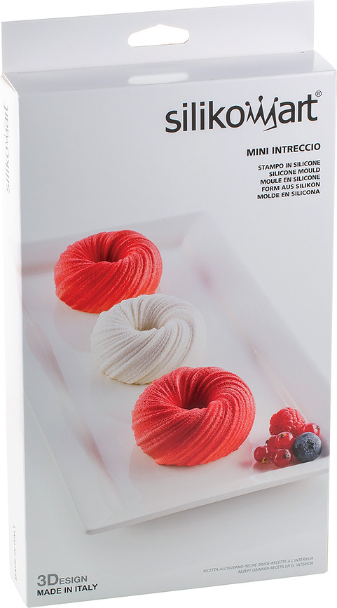 Mini Intreccio Moule à Biscuits, mini, en silicone