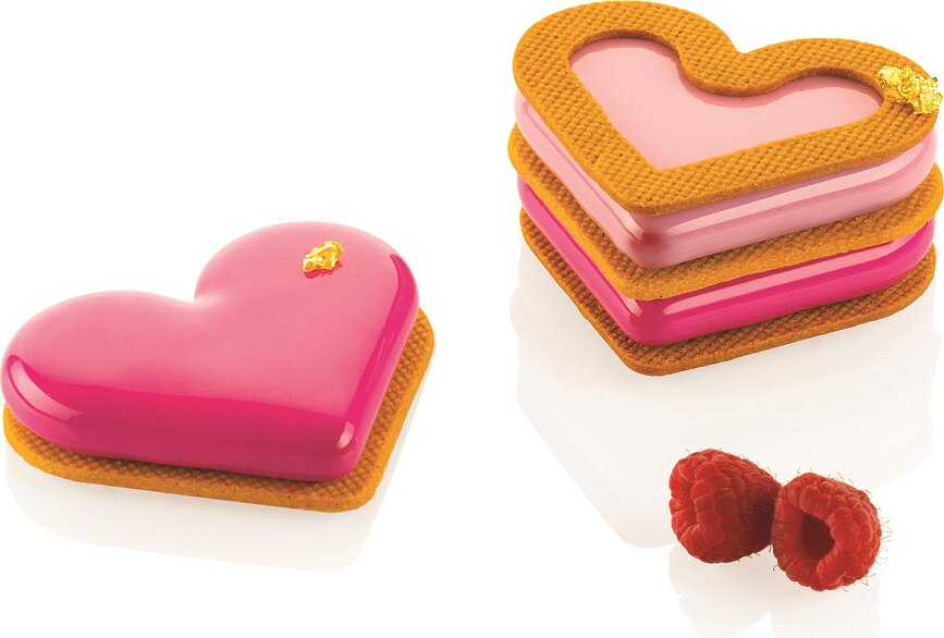 Molde de silicona Mini Love Story, para galletas